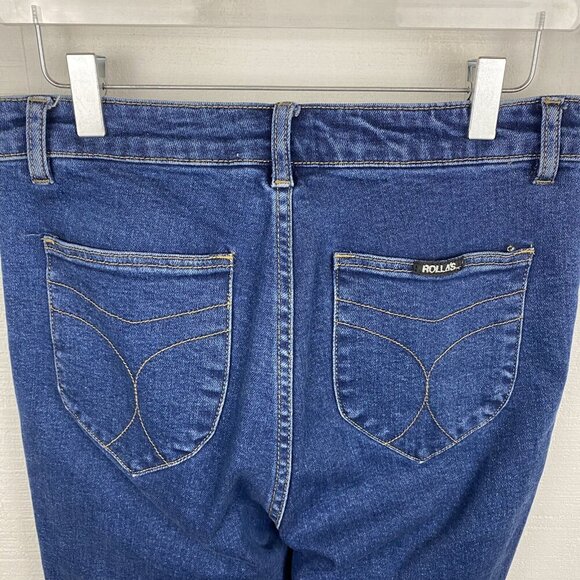 Rolla's Eastcoast Ankle Jeans 30 Womens High Rise Super Skinny Blue Stretch - Picture 5 of 9